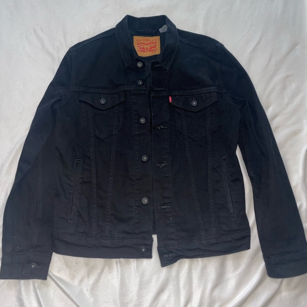Levis black denim jacket - Mens - Size M